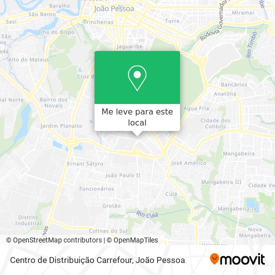 Centro de Distribuição Carrefour mapa