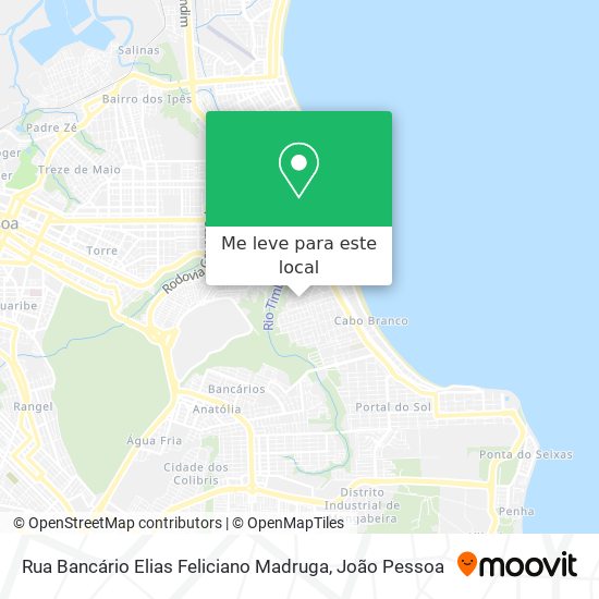 Rua Bancário Elias Feliciano Madruga mapa
