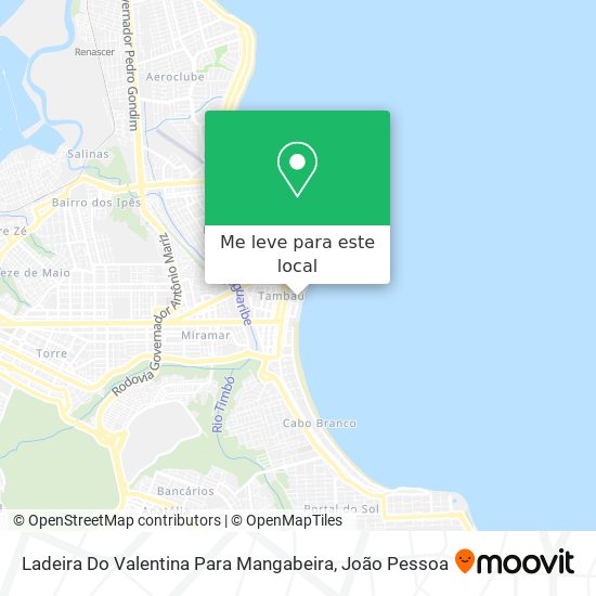 Ladeira Do Valentina Para Mangabeira mapa