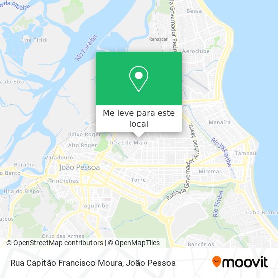 Rua Capitão Francisco Moura mapa