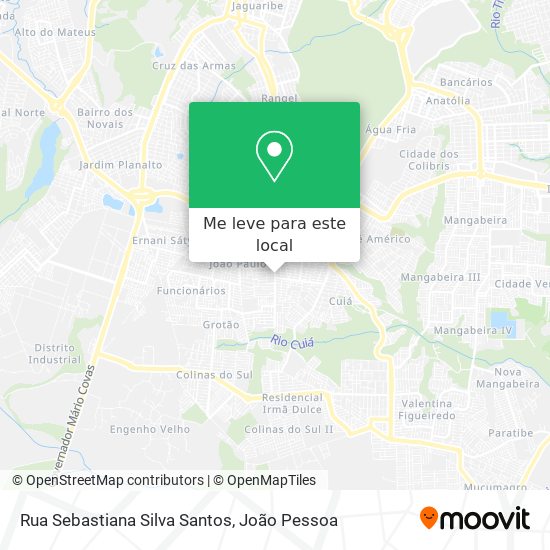 Rua Sebastiana Silva Santos mapa