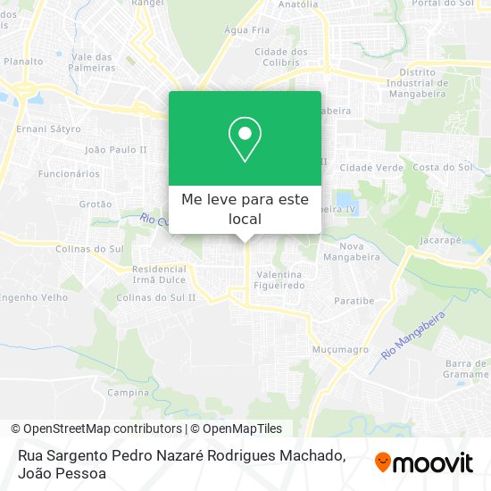 Rua Sargento Pedro Nazaré Rodrigues Machado mapa