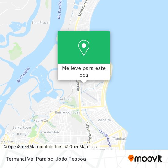 Terminal Val Paraíso mapa