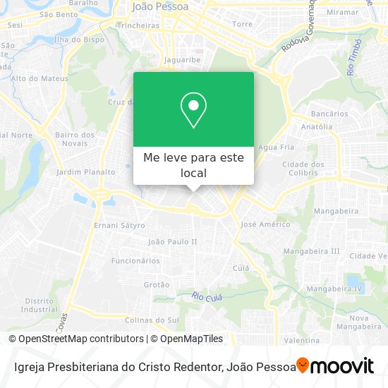 Igreja Presbiteriana do Cristo Redentor mapa