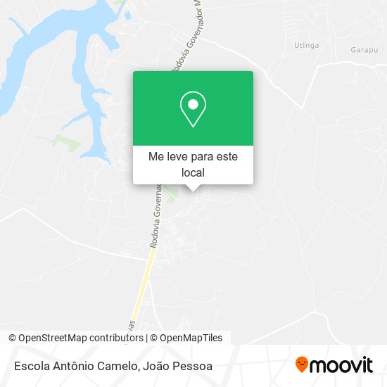 Escola Antônio Camelo mapa