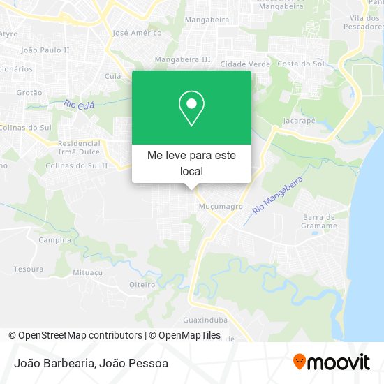 João Barbearia mapa