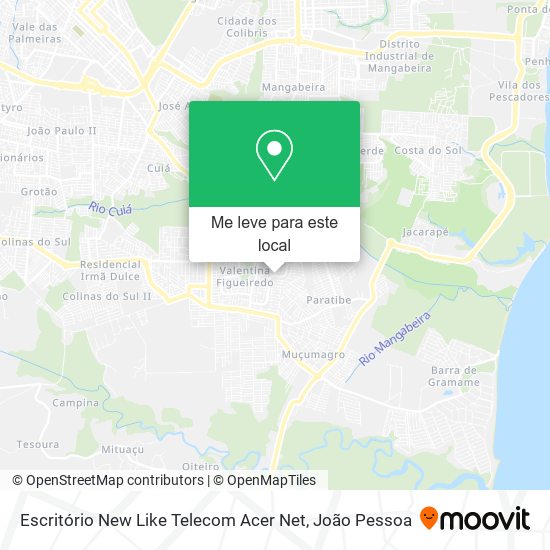 Escritório New Like Telecom Acer Net mapa