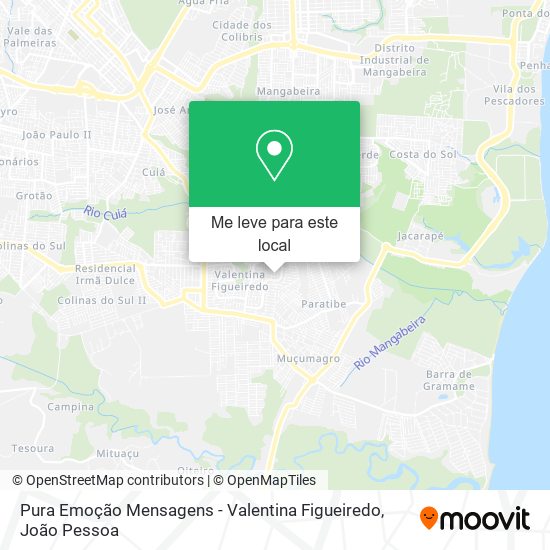 Pura Emoção Mensagens - Valentina Figueiredo mapa