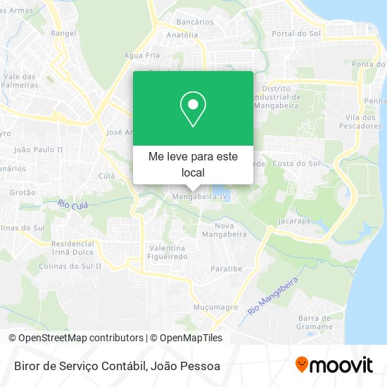 Biror de Serviço Contábil mapa