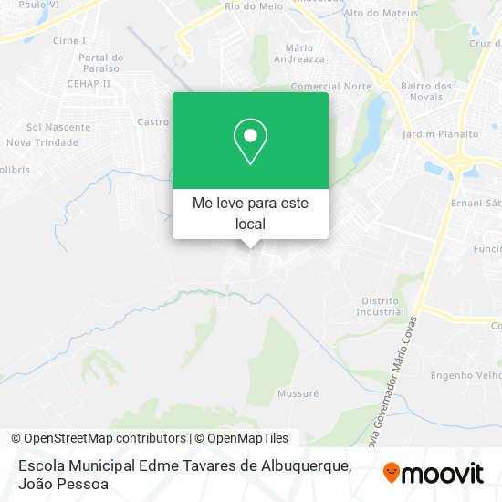 Escola Municipal Edme Tavares de Albuquerque mapa