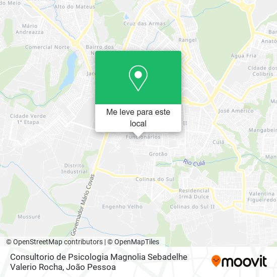 Consultorio de Psicologia Magnolia Sebadelhe Valerio Rocha mapa