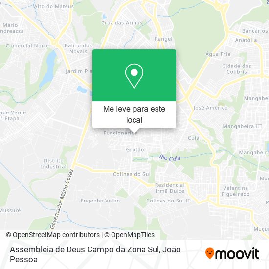 Assembleia de Deus Campo da Zona Sul mapa