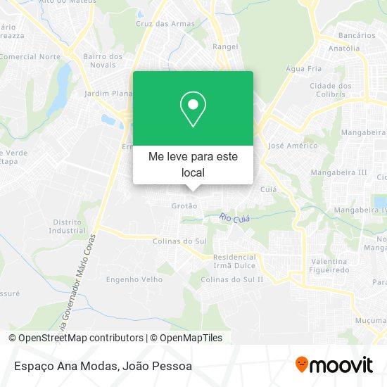 Espaço Ana Modas mapa