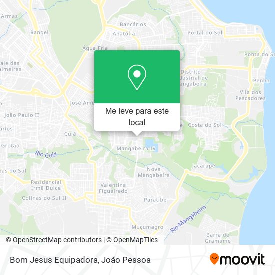 Bom Jesus Equipadora mapa