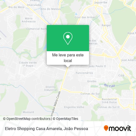 Eletro Shopping Casa Amarela mapa