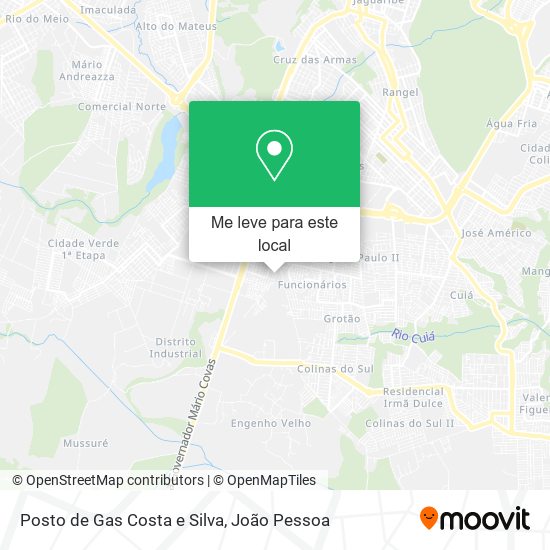 Posto de Gas Costa e Silva mapa