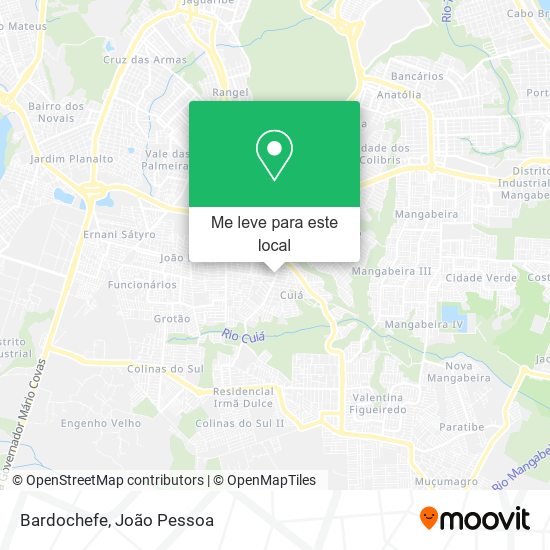 Bardochefe mapa