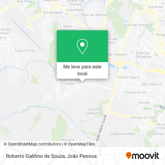 Roberto Galdino de Souza mapa