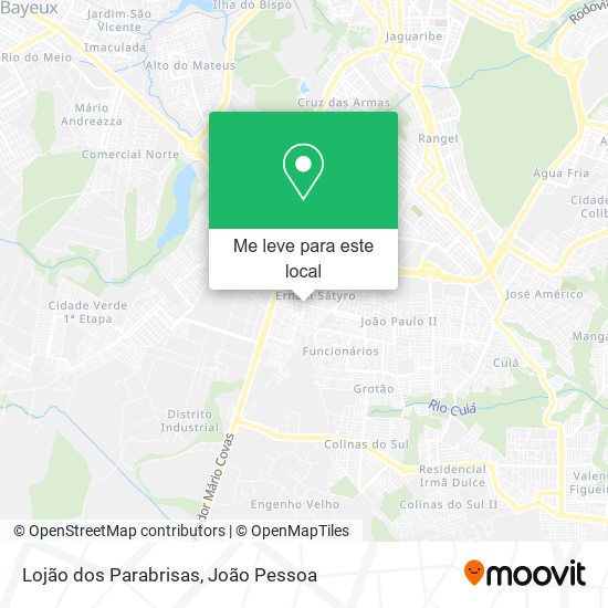 Lojão dos Parabrisas mapa