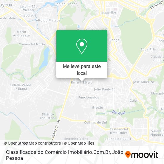 Classificados do Comércio Imobiliário.Com.Br mapa