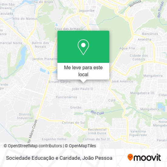 Sociedade Educação e Caridade mapa