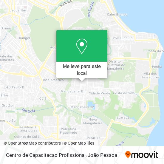 Centro de Capacitacao Profissional mapa