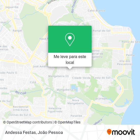 Andessa Festas mapa