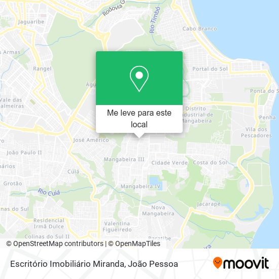 Escritório Imobiliário Miranda mapa