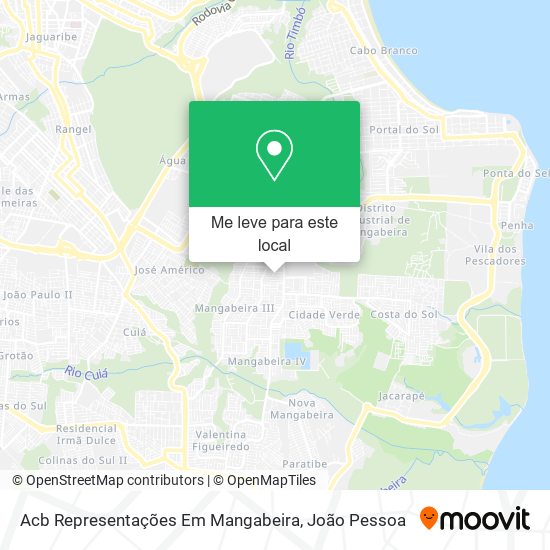 Acb Representações Em Mangabeira mapa