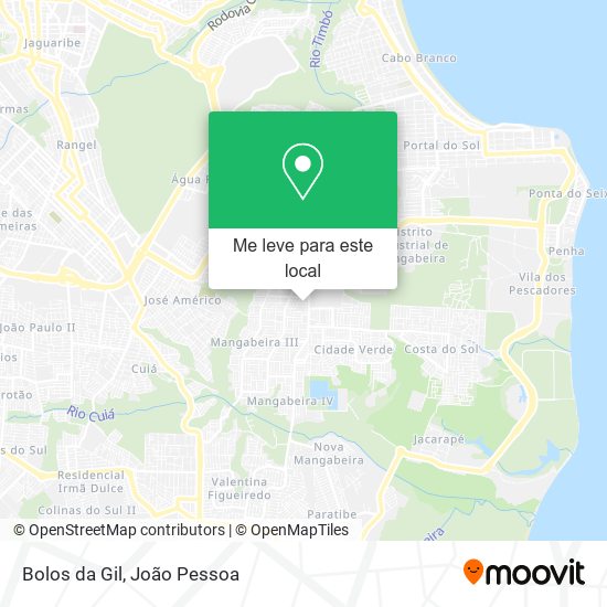 Bolos da Gil mapa
