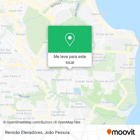 Revisão Elevadores mapa