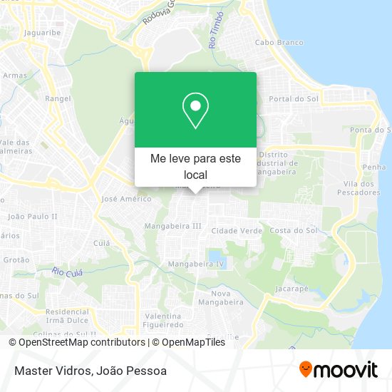 Master Vidros mapa