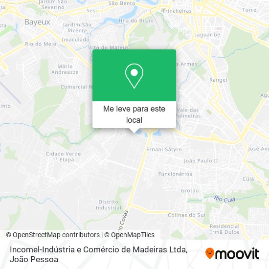 Incomel-Indústria e Comércio de Madeiras Ltda mapa