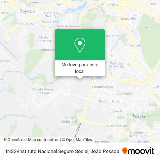 INSS-Instituto Nacional Seguro Social mapa