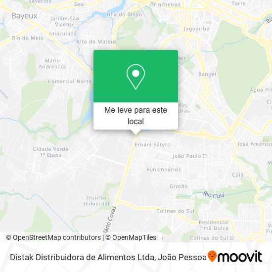 Distak Distribuidora de Alimentos Ltda mapa