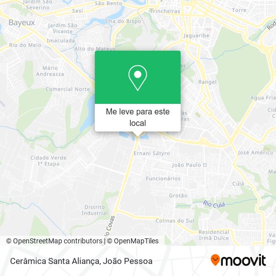 Cerâmica Santa Aliança mapa