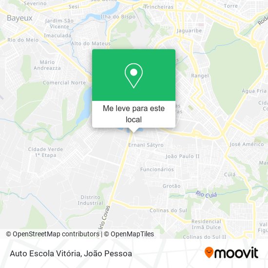 Auto Escola Vitória mapa