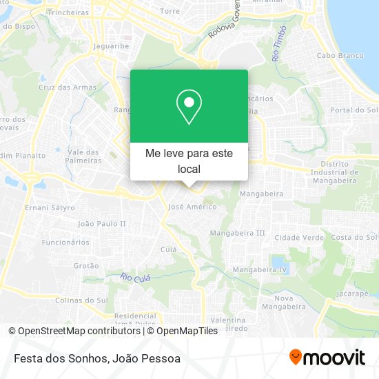 Festa dos Sonhos mapa