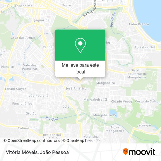 Vitória Móveis mapa