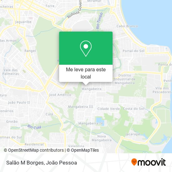 Salão M Borges mapa