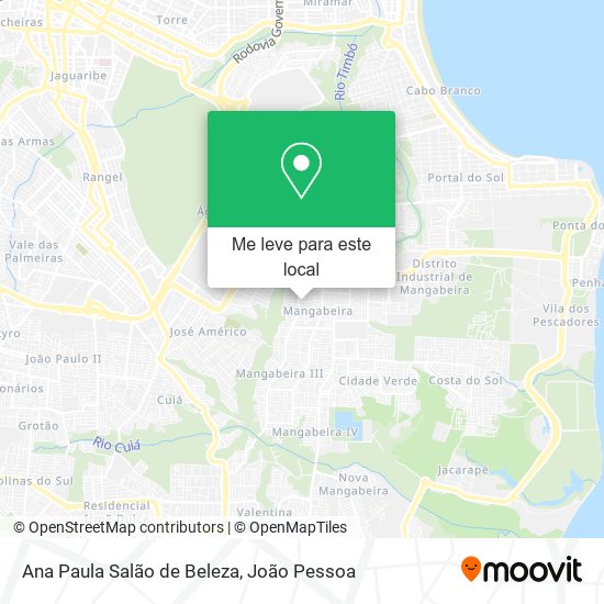 Ana Paula Salão de Beleza mapa