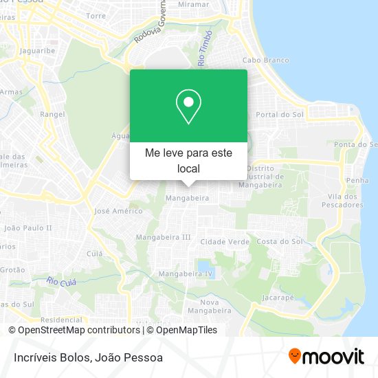 Incríveis Bolos mapa