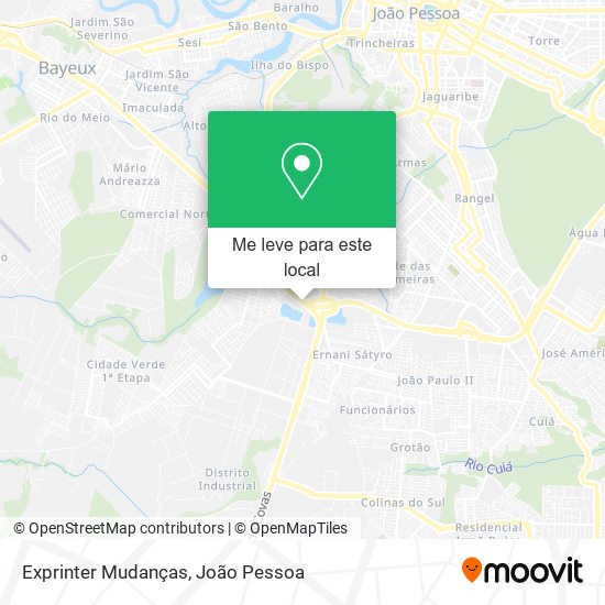 Exprinter Mudanças mapa