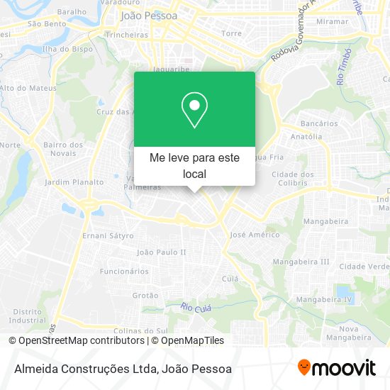 Almeida Construções Ltda mapa