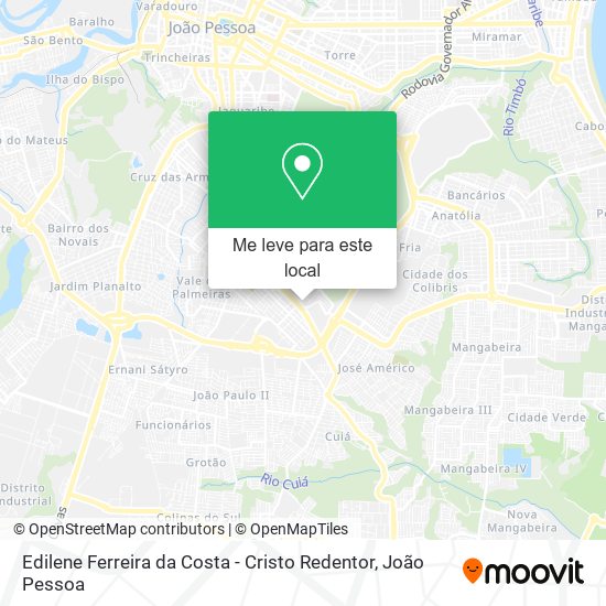 Edilene Ferreira da Costa - Cristo Redentor mapa