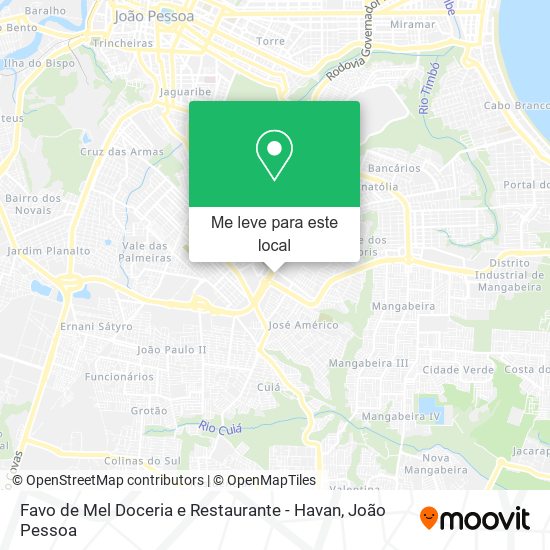 Favo de Mel Doceria e Restaurante - Havan mapa