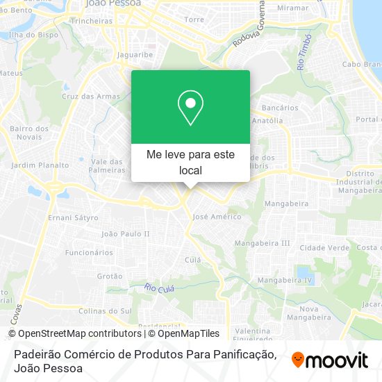 Padeirão Comércio de Produtos Para Panificação mapa