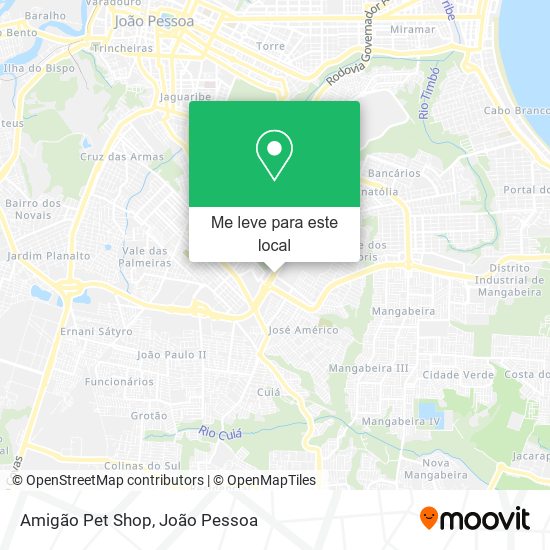 Amigão Pet Shop mapa