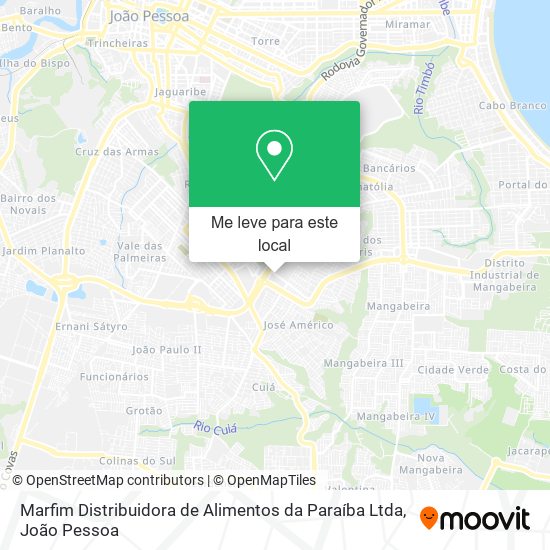 Marfim Distribuidora de Alimentos da Paraíba Ltda mapa
