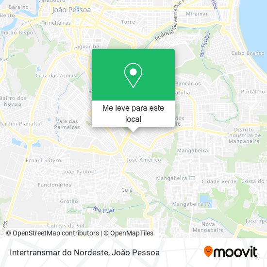 Intertransmar do Nordeste mapa